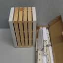 CAROTE 11 Pieces Knife Set with Block for kitchen, Stainless Steel Razor-Sharp Blade, Triple Riveted Ergonomic Handle, Wooden Magnetic Block, Essential Knife Block Set, Beige