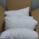 EDOW Throw Pillow Inserts, Set of 4 Lightweight Down Alternative Polyester Pillow, Couch Cushion, Sham Stuffer, Machine Washable. (White, 18x18)