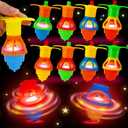 24PCS Light Up Spinning Tops Glow Party Favors for Kids 3-5 4-8 8-12 Summer Goodie Bag Stuffers Classroom Treasure Box Toys Carnival Prize Fidget Bulk Birthday Trinkets End of Year Students Gifts