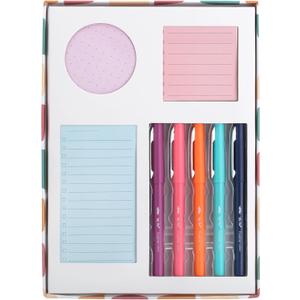 2 x Mr. Pen- Sticky Notes Set Gift Box, Felt Tip Pens, Dotted Round, Lined & to Do List Self-Stick Sticky Pads for Bible Study, Office, School, Planning, Journaling & Organization