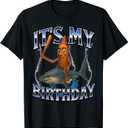 Italian Brainrot Birthday Kids T-Shirt (Black)