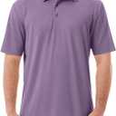 Member's Mark Men's Performance Polo (US, Alpha, Small, Regular, Regular, Purple Thistle) M