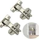 2 Pieces 90 Degree Cabinet Door Hinges Cabinet Hinges 180 Degree Soft Close Adjustable Installation