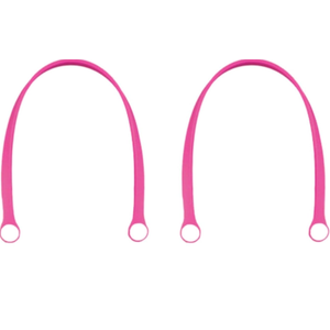 Replacement Straps for Original L/XL Bog Beach Bag, Replacement Handles with 4 Snaps for Rubber Beach Bag, EVA Bag Strap Replacement, Bog Beach Bag Repair Kit (Pink) 