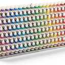 Colingmill Wooden Paint Organizer Storage Rack, 140 Holes Miniature Model Paint Holder for 18ml Dropper Bottles, Wall Mount & Portable Design, Acrylic Painter Storage for Hobby Artists