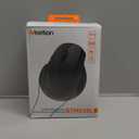 MEETION Left-Handed Ergonomic Mouse, Wireless Vertical RGB Rechargeable Mouse, Bluetooth(5.2 + 3.0) & USB-A with USB-C Adapter 4 Adjustable DPI Mice for Mac/Windows/PC/Tablet/iPad Black