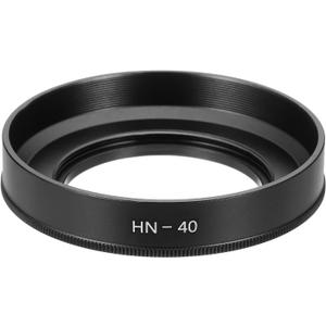 PATIKIL 40mm Lens Hood, Metal Curved Screw-in Vented Lens Hoods, Black