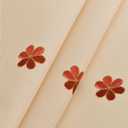 Wewoch Decorative Red Floral Print Lace Water Resistant Tablecloth Wrinkle Free and Stain Resistant Fabric Tablecloths for Kitchen Room 60 Inch by 104 Inch