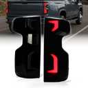 Smoked LED Tail Light Fit For 2019-24 Silverado 1500 Driver&Pessenger Side