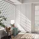 LazBlinds No Drill Cordless Zebra Blinds for Indoor Windows, Dual Layer Light Control Roller Shades for Day and Night, Light Filtering Sheer Shades for Home, 28" W x 72" H, Stone Grey
