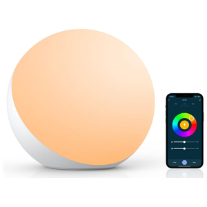 Hifree Smart Table Lamp, Dimmable Desk Lamp with App/Voice Control, LED RGB Color Changing Touch Lamp, Night Lamp for Bedroom Compatible with Alexa