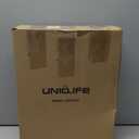 Uniclife Wall Mount Mailbox for Outside, Locking Mail Box, Large Mailbox with Key Lock, Security Mail Box for House, Safe Key Drop Box, Post Box, Steel Cash Drop Box for Home Office School, Black (Blcak)