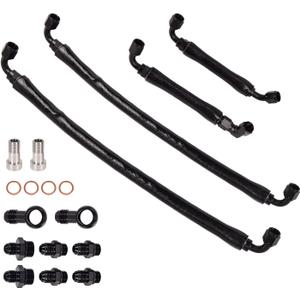 Turbo Coolant Line Upgrade Kit Compatible with Ford F-150 3.5L 2011-2016, Expedition 2015-2017, Transit 2013-2024, for Lincoln Navigator 2015-2017 3.5L Driver & Passenger Side 926-186, 926-187