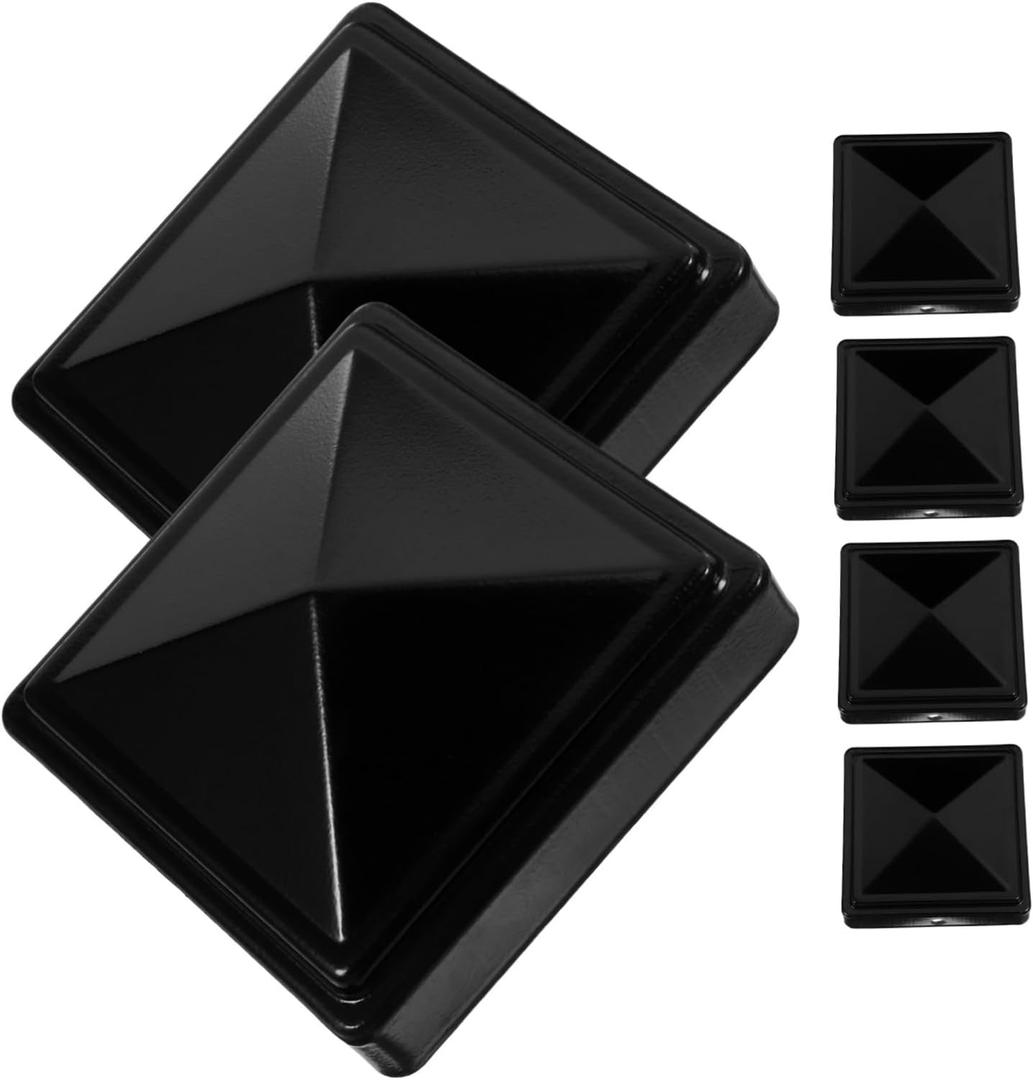 6pcs Decorative Fence Caps Finial Topper for Garden Fence Design Elegant Railing Fits Posts for Lawn Decoration