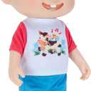 CoComelon Deluxe Interactive JJ Doll - Includes JJ, Shirt, Shorts, Pair of Shoes, Bowl of Peas, Spoon- Toys for Preschoolers
