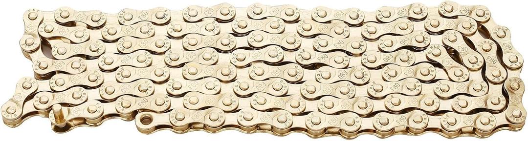 ZHIQIU FSC 6,7,8 Speed 116L Bicycle Chains, Silver,Gold (1/2x3/32-Inch)