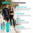 GEHENG Arch Support Inserts for Men Women, Lightweight Orthotics Insoles for Plantar Fasciitis, Flat Feet, Standing All Day, Shock Absorbing Shoe Inserts for Work Boots & Pain Relief (XS)