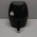 CHEFMAN Small Air Fryer Healthy Cooking, 3.6 Qt, Nonstick, User Friendly and Dual Control Temperature, w/ 60 Minute Timer & Auto Shutoff, Dishwasher Safe Basket, Matte Black, Cookbook Included