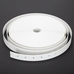 Plastic Hanger Strap 3/4 Inch x 52Feet Reinforced Flexible Hanger Strap for Pipe & Ducts Securing in Plumbing & HVAC, White