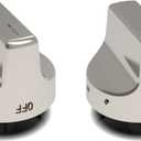 W11239985 W10850015 gas stove knob replacementcompatible with Whirlpool range gas stove parts,cooktop knobs replacements,oven knobs replacements,Replace 4845290 AP6333411 PS12578779 EAP125787792PCS (Plating color)