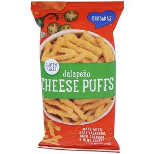 Barbaras Bakery, Puffs Cheese Jalapeno, 7 Ounce 2 Pack. Best By: AUG 07 25