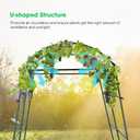 VIVOSUN 7Ft. Arch Trellis for Climbing Plants, 7 x 6 x 7ft Tall Metal Tunnel Trellis, Lightweight Metal Plant Support Archway with Nylon Netting for Climbing Vine, Vegetables, Fruits, Flowers, Black
