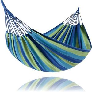 SUNCREAT Portable Tree Hammock, Double Hammocks 2 Person with Outer Bag, Blue Stripe SUNCREAT Portable Tree Hammock, Double Hammocks 2 Person with Outer Bag, Blue Stripe
