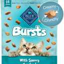Blue Buffalo Bursts Crunchy & Creamy Cat Treats, Great for Training, Savory Seafood, 5-oz Bag (EXP 07/29/26)