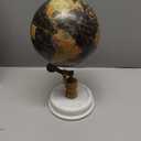 Deco 79 Marble Globe with Marble Base, 7" x 7" x 11", Black