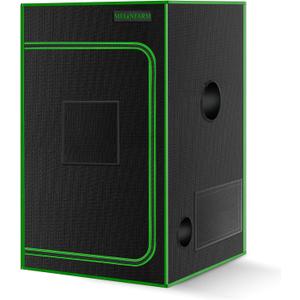 MELONFARM 2x2 Grow Tent, 24"x24"x36'' High Reflective 600D Diamond Mylar Canvas with Observation Window and Floor Tray for Hydroponic Indoor Plant Growing