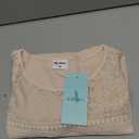 WIHOLL Blouses for Women Dressy Casual Lace Spring Long Sleeve Shirts 2026 Trendy Sweaters Waffle Knit Beach Vacation Clothes, Medium