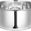 304 Stainless Steel Rice Cooker Inner Pot, Inner Bowl, Non-stick Replacement Pot, Durable & Universal Fit for Multi-cookers, Even Heating for Delicious Rice(5 L)