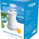 Funsicle: RX600 Cartridge Filter Pump - for Above Ground Swimming Pools Up to 12 Feet, Type D Filter Cartridge, 600 GPH