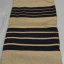 OJIA Outdoor Door Mat 27.5"x43", Black and Tan Outdoor Rugs Cotton Hand-Woven Front Door Rug Machine Washable Door Mats Striped Entry Rug for Front Porch/Farmhouse/Kitchen/Entryway/Outdoor Decor