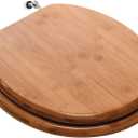 Comfort Seats C3B2R220BN Toilet Seat, Round, Rattan Bamboo