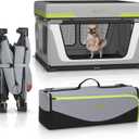 LOOBANI Foldable Dog Playpen Outdoor/Indoor, 43.3"x43.3"x27.1",Grey