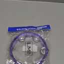 LMI Transparent Tambourine with Head Purple 15CM