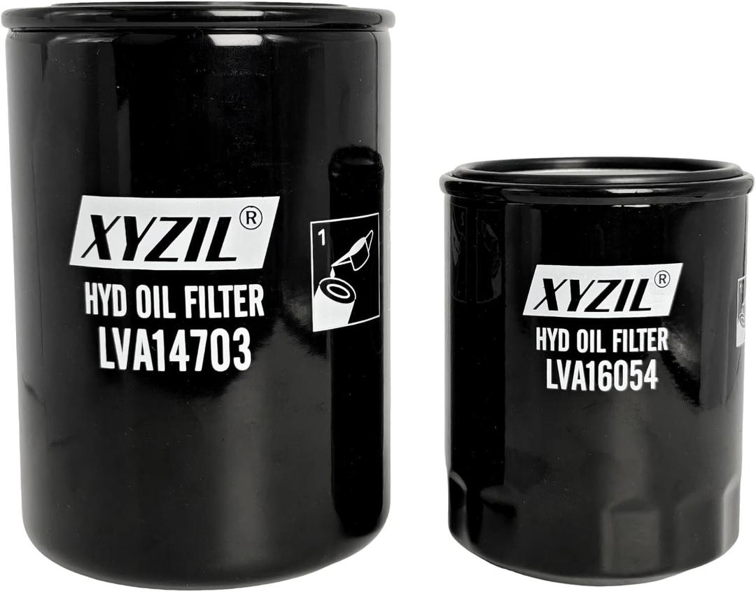 Transmission Hydraulic Oil Filter Kit LVA14703 LVA16054 Compatible with John Deere 2032R 2036R 2038R 3025E 3032E 3036E 3038E