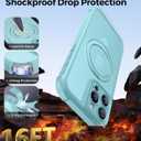 MOCCA Design for iPhone 16 Pro Case with Magnetic Invisible Stand [Full Camera Protection] [Compatible with Magsafe] Military Drop Shockproof Translucent Matte Phone Case Cover 6.3",Blue