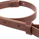 The Hunter -1" Wide Leather Rifle Sling by Nohma Leather (Brown)