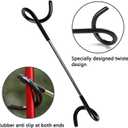 4X Bird Feeder Pole Wrap Hooks, Outdoor Feeder Arm Camping Lantern Yard Hook Accessories for Hanging