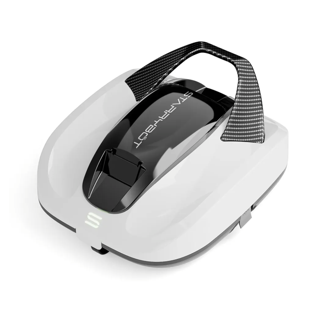 Cordless Robotic Pool Cleaner, Portable Swimming Robotic Pool Vacuum Self-Parking Technology,150Mins Runtime,Pool up to 900 Sq.Ft, Ideal for Above-Ground Pools
