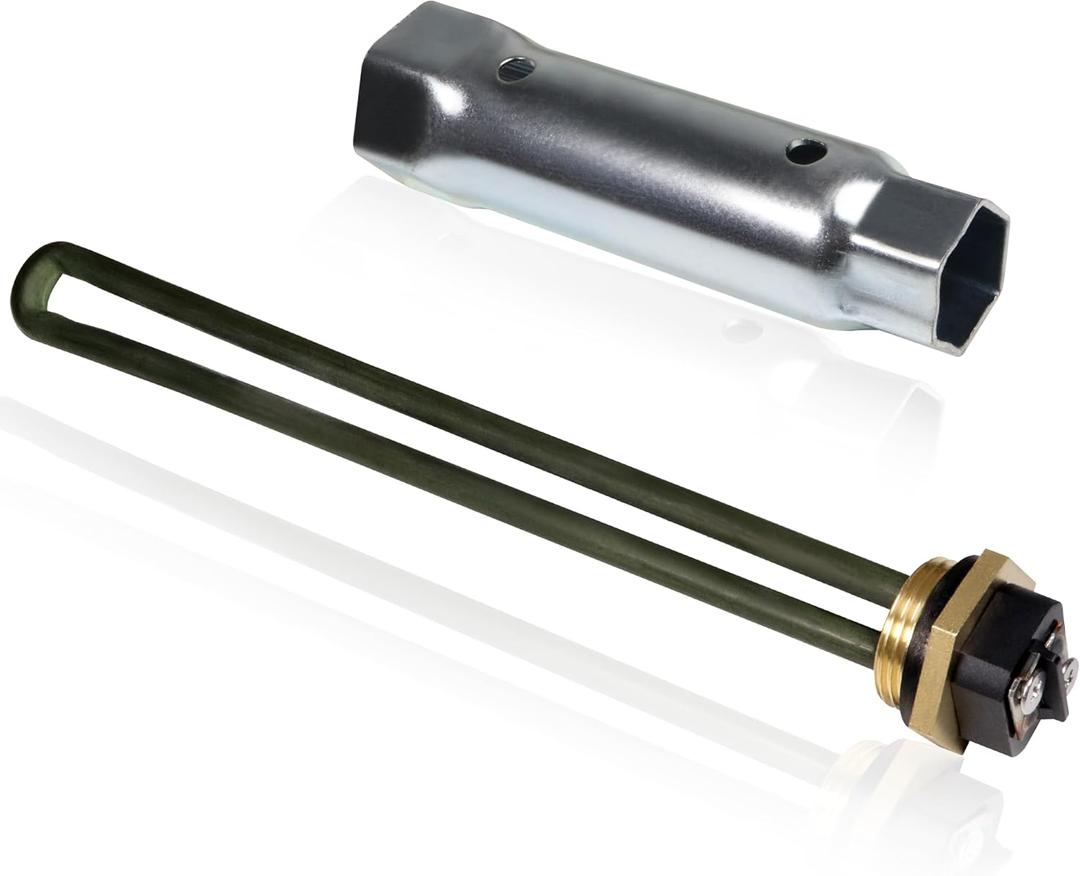 YiEC ZAN Replacement 520900 RV Water Heater Element for Suburban for Atwood 6-10 Gallon SW4DE SW6DE SW6DEL SW10 SW10DE SW10PE SW12DE SW12DEL Models with 1-1/2 in x 1-1/16 in x 6 in Wrench Socket