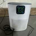 Air Purifiers for Bedroom, Honeyuan H13 HEPA Air Purifier for Home Large Room 1095 sqft, Air purifiers with 360°Air Intake, 3 Fan Speeds, 3-Stage Filtration, White