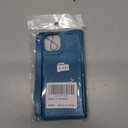 iCoverCase Compatible with iPhone 13 Wallet Phone Case with Card Holder for Women, RFID Blocking Embossed PU Leather Wrist Strap Case 6.1 Inch (Macaron Blue)