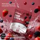 MAYLOR Hair Growth Gummies with Biotin and Collagen - Berry Flavor, Daily Nutritional Supplement - Non-GMO, 60 Gummies (1)