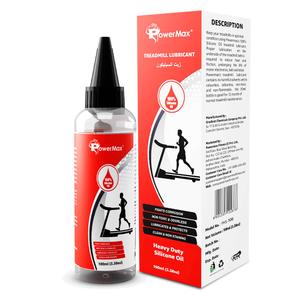 PowerMax Premium Treadmill Belt Lubricant - (~3.5 ounce/100ml) - Flexible Application Tube - 100% Pure Silicone Oil for Treadmill, Cycle, Machine, Acrylic Paint - Ordor Less and Non Toxic