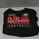 Junk Food NFL - Women's Adult Pullover - San Francisco 49ers Modern Script - Officially Licensed - Black - Small