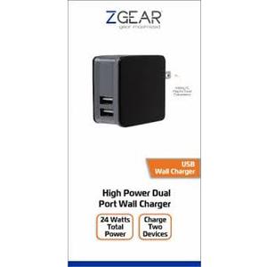 Zgear Fast Charge Wall Charger, 24watts