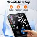 Upper Arm Electronic Blood Pressure Monitor, Automatic Upper Arm Blood Pressure Monitor,Wide-Range Cuff, Large LED Backlit Display,Accurate Automatic Digital BP Monitor